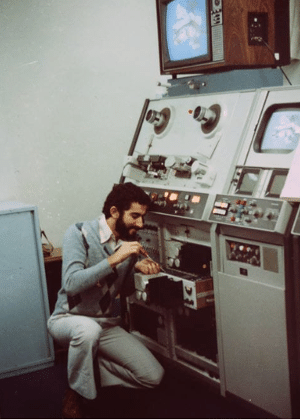 Nilton Moura, da NM TV, em 1985 - Arquivo Pessoal - Arquivo Pessoal