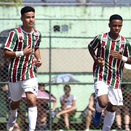 Miguel Silveira (à esquerda), promessa do Fluminense - Mailson Santana/FFC
