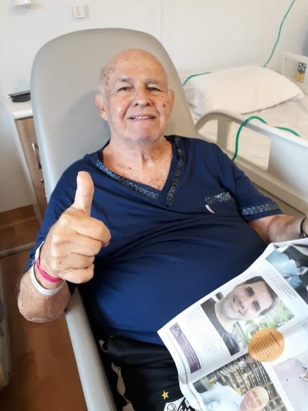 Pepe se recupera em um hospital de São Paulo - Acervo Pessoal
