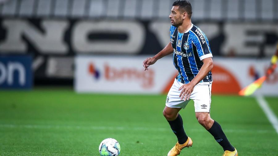 Diego Souza é esperança de gols do Grêmio contra o Guarani-PAR nesta quinta - Lucas Uebel/Grêmio