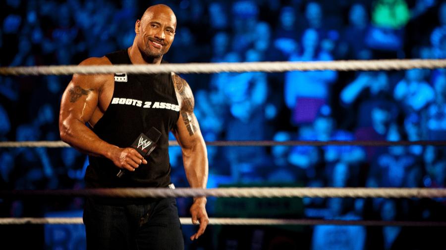 The Rock durante evento do WWE - Corbis via Getty Images