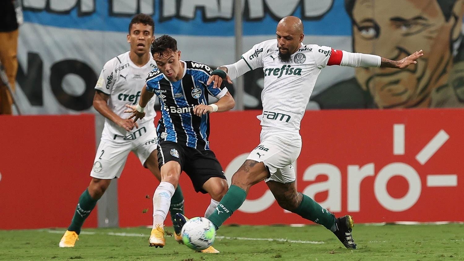 Bastidores: Felipe Melo elogia atuação de jovens na final e dedica vitória a Luan: ‘Expulsão foi acidente’