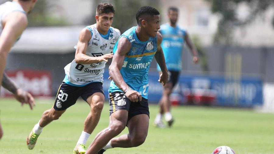 Ângelo no Treino do Santos - Pedro Ernesto Guerra Azevedo/Santos FC
