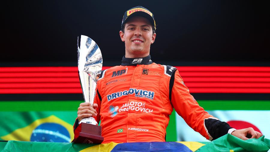 Felipe Drugovich foi campeão na F2 - F2/Divulgação