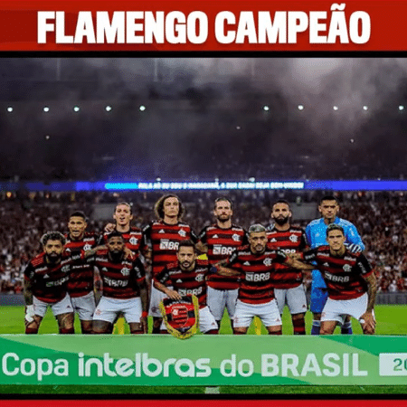 Neto afirma que título já é do Flamengo e mostra pôster de campeão
