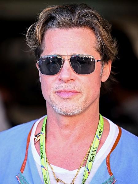 Brad Pitt durante os treinos livres do GP dos EUA - Clive Mason - Formula 1/Formula 1 via Getty Images