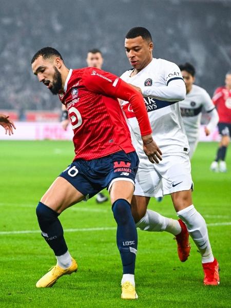 Lille e PSG se enfrentaram pela 16ª rodada do Campeonato Francês