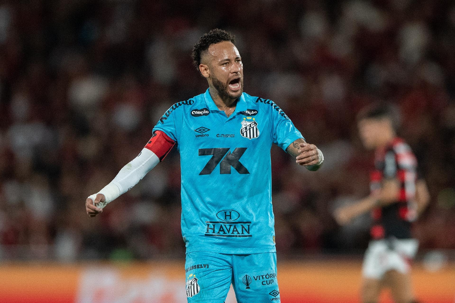 Neymar durante a derrota do Santos para o Flamengo, no Maracanã - undefined
