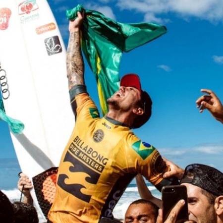 Gabriel Medina foi bicampeão mundial de surfe em 2018 - Corey Wilson/WSL