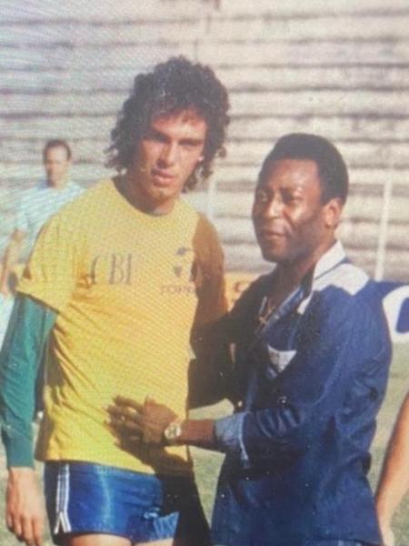 Walter Casagrande e Pelé - Arquivo pessoal