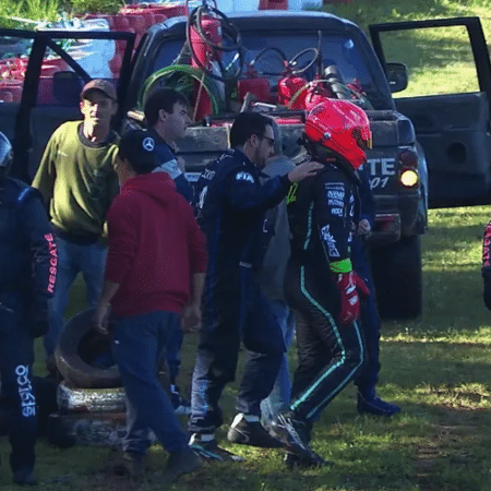 Caio Castro sofreu um acidente com seu caminhão na Copa Truck