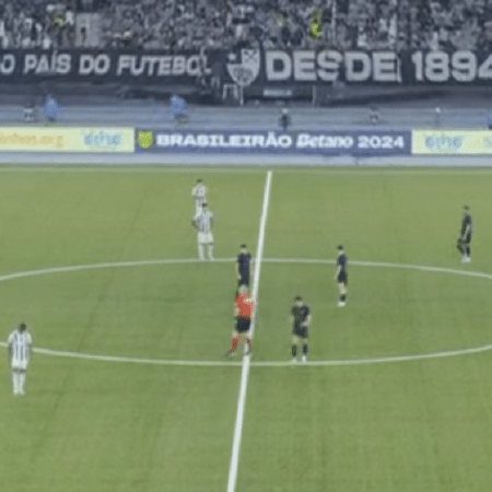 Jogadores de Botafogo e Corinthians entram no segundo tempo com uniformes diferentes