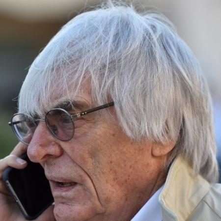 03.abr.2016 - Chefe da Fórmula 1, Bernie Ecclestone, durante o GP do Bahrein - ANDREJ ISAKOVIC/AFP