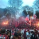 Sem acesso, organizada do Atlético-PR protestou em festa fora da Arena