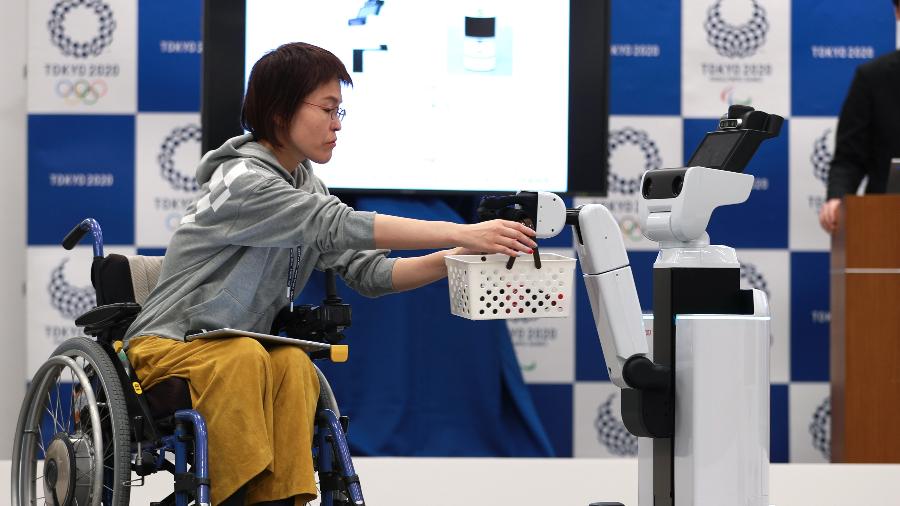 Robôs serão usados pela organização dos Jogos Olímpicos de Tóquio  - Du Xiaoyi/Xinhua