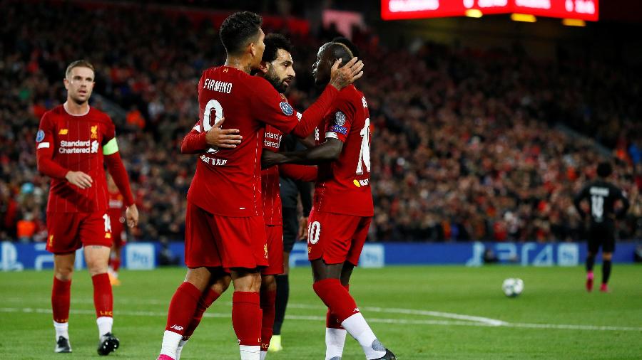 Firmino, Salah e Mané trio ofensivo do Liverpool - Action Images via Reuters/Jason Cairnduff 