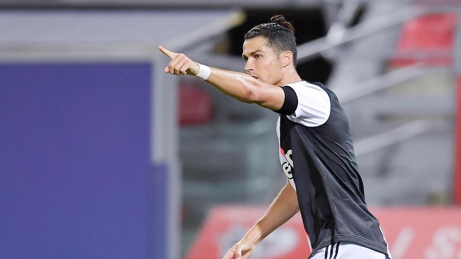 Cristiano Ronaldo comemora gol da Juventus contra Bologna - Daniele Badolato/Juventus FC via Getty Images