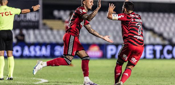 Flamengo sua para vencer o estraçalhado Santos na Vila vazia - 25