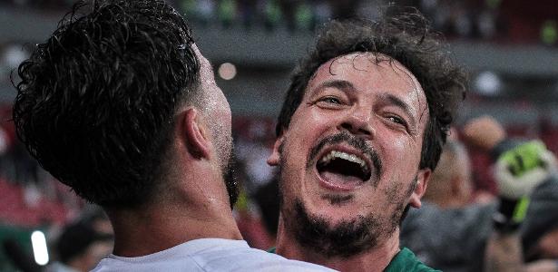 Fernando Diniz Celebrates Fluminense x Boca Juniors, Libertadores Final Qualification