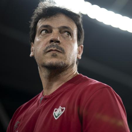 Fernando Diniz, técnico do Fluminense, durante jogo contra o Botafogo