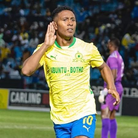 Lucas Ribeiro, jogador do Mamelodi Sundowns Lucas Ribeiro, jogador do Mamelodi Sundowns