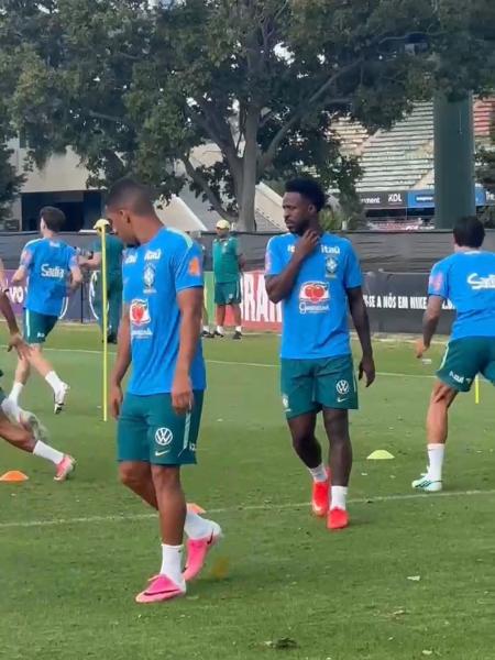 Vini Jr. treinou em campo na primeira atividade com elenco completo da seleção brasileira na Austrália Vini Jr. treinou em campo na primeira atividade com elenco completo da seleção brasileira na Austrália