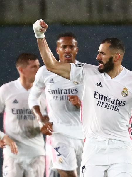 Benzema comemora gol do Real Madrid - SERGIO PEREZ/REUTERS