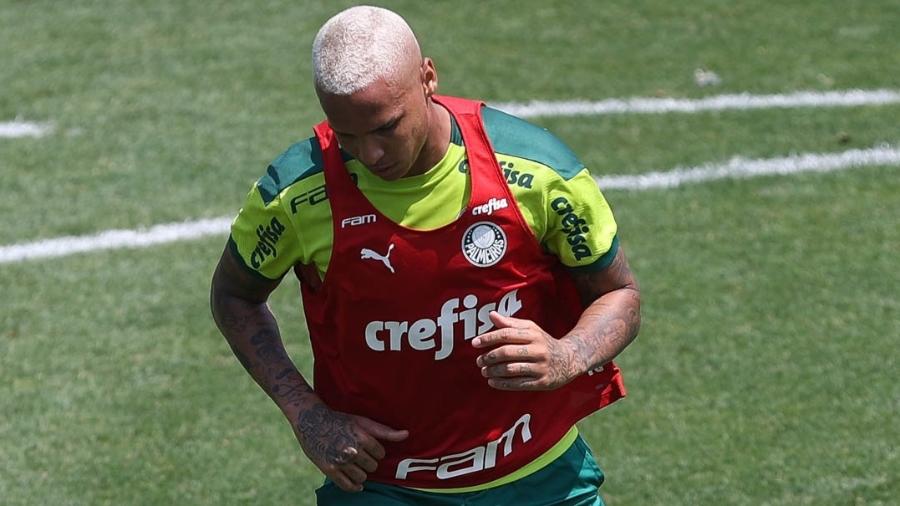 Deyverson em dia de treinamento no Palmeiras - Cesar Greco/Palmeiras