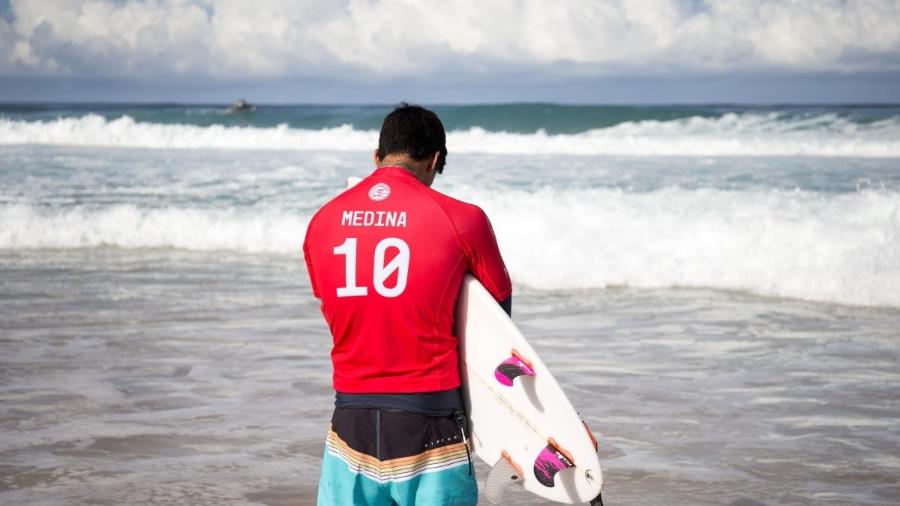 Gabriel Medina, durante etapa do mundial no Havaí - WSL