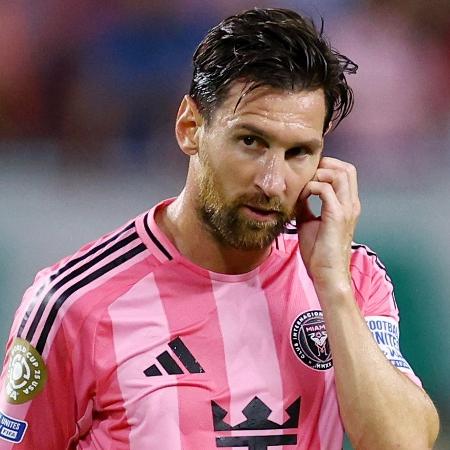 Messi em ação durante Inter Miami x Palmeiras, duelo do Mundial