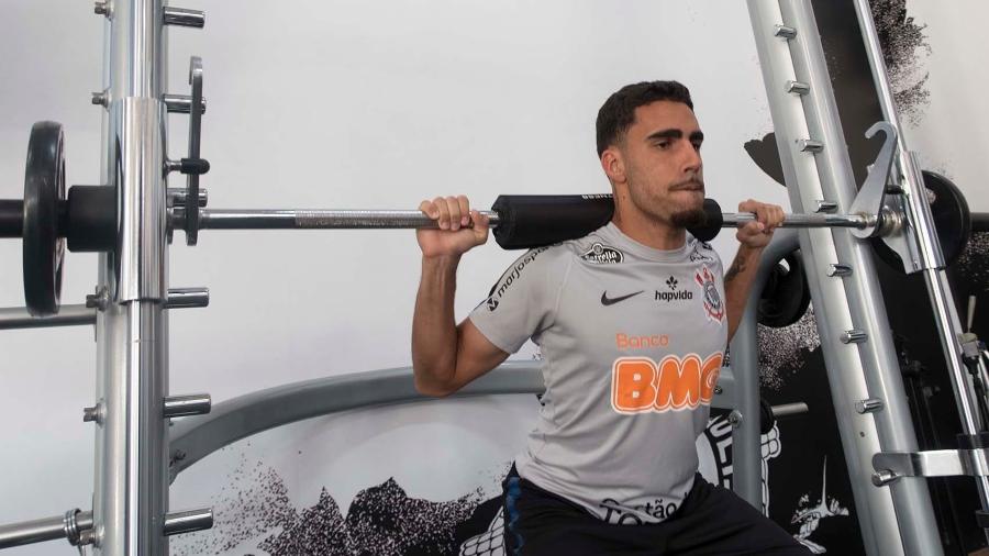 Volante Gabriel não foi relacionado pelo técnico Fábio Carille para o jogo contra o Galo - Daniel Augusto Jr/Ag. Corinthians