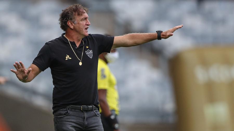 Cuca evita falar em favoritismo do Galo no clássico com o Cruzeiro, marcado para o próximo domingo - Pedro Souza/Atlético-MG