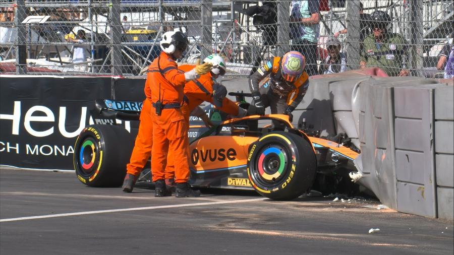 Daniel Ricciardo paralisou o TL2 do GP de Mônaco da F1 após bater sozinho - Divulgação/F1