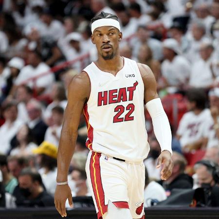 Jimmy Butler, do Miami Heat, é uma estrela da NBA - Andy Lyons/Getty Images/AFP