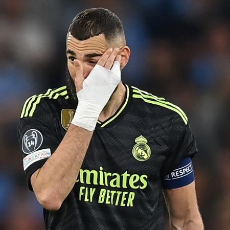 Time de Benzema tomou 4 a 0 do City e acabou eliminado da Champions League - Michael Regan/Getty Images