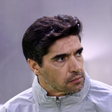O técnico Abel Ferreira, do Palmeiras, no jogo contra o São Paulo, pelo Brasileirão - Marcello Zambrana/Agif