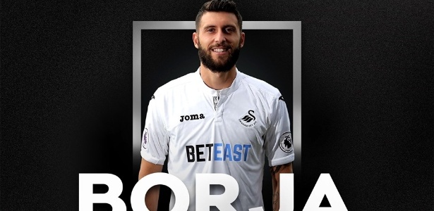 Borja é apresentado no Swansea - Reprodução/Facebook
