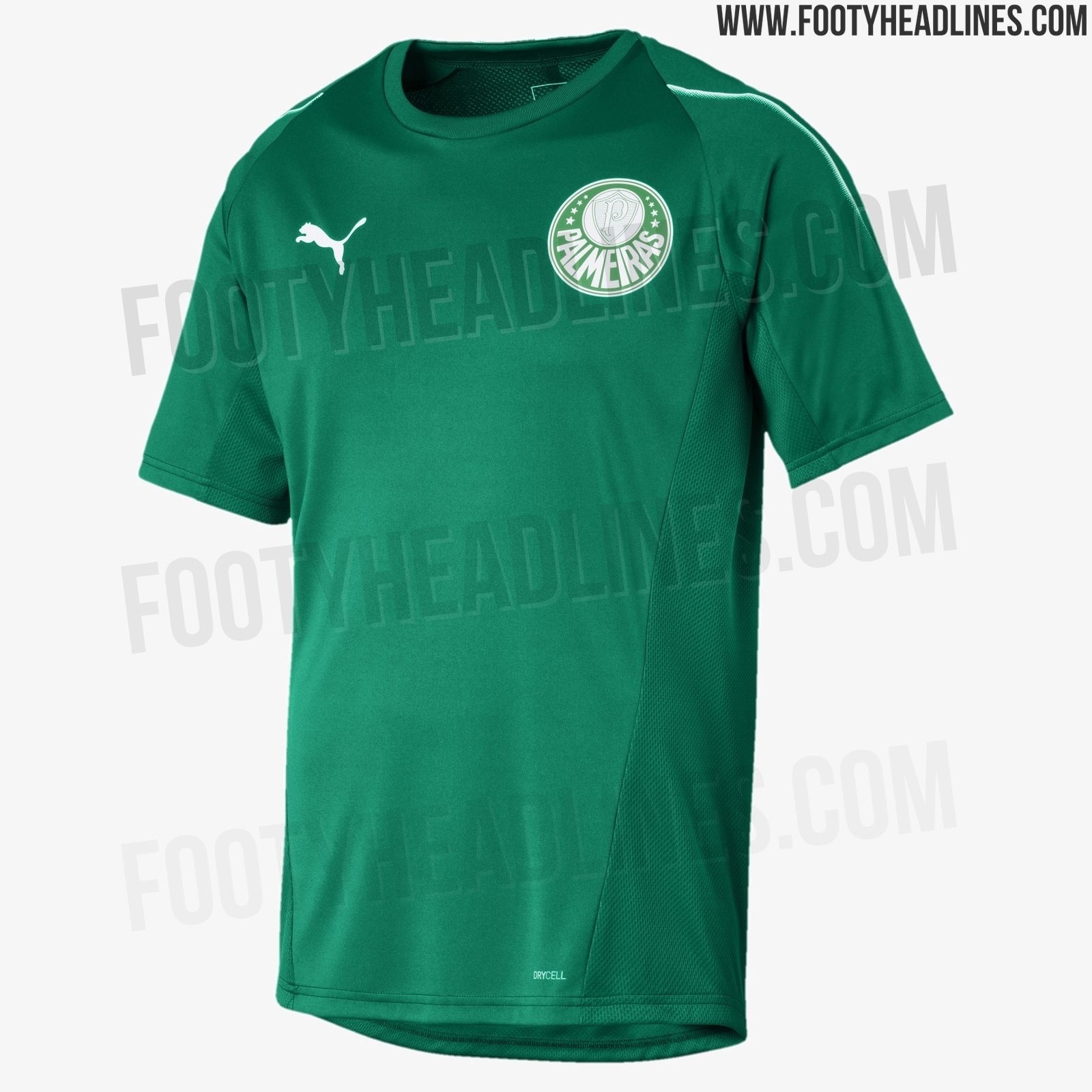 Camisa de treino do Palmeiras - Reprodução/Footy Headlines