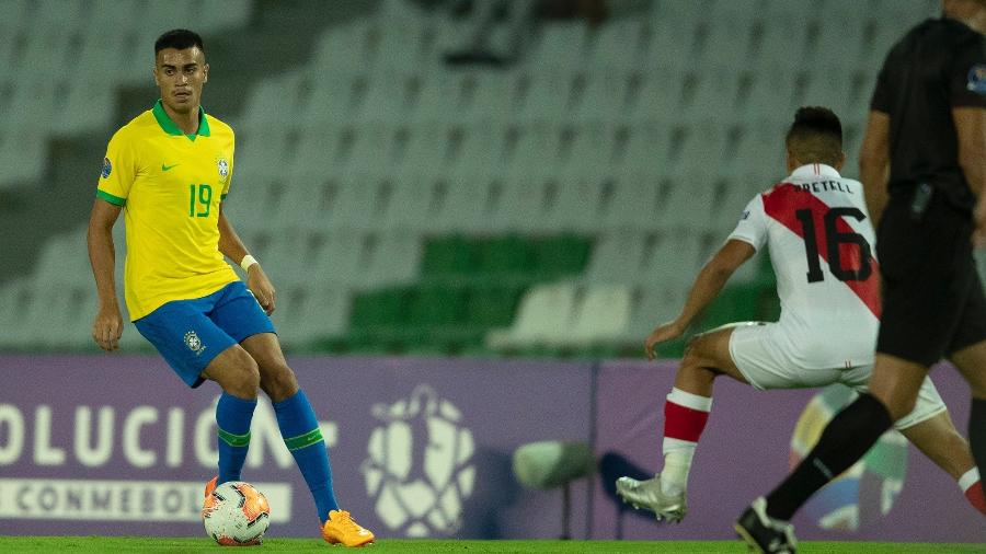 Reinier entrou no segundo tempo da vitória do Brasil contra o Peru - Lucas Figueiredo/CBF