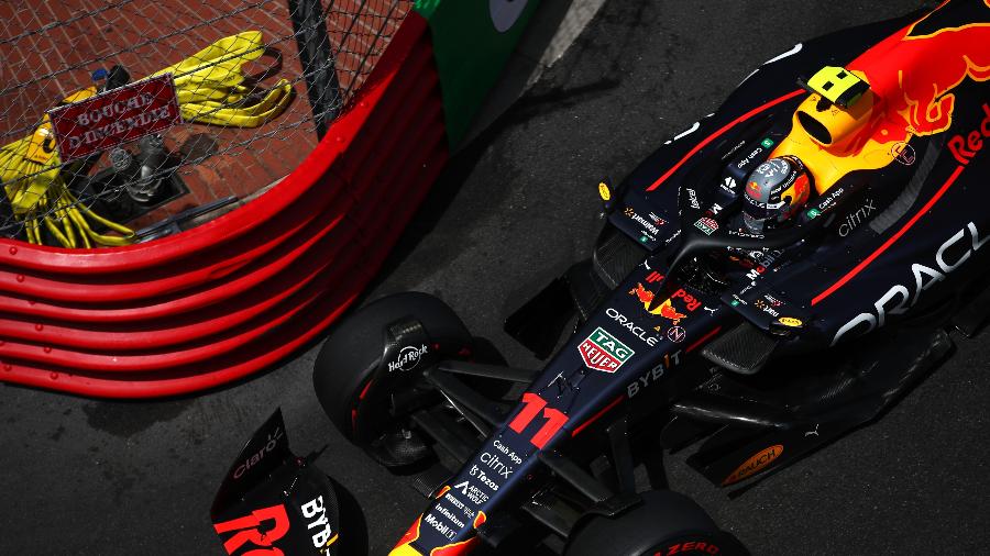 Sergio Pérez, da Red Bull, durante terceiro treino livre do GP de Mônaco - Joe Portlock - Formula 1/Formula 1 via Getty Images