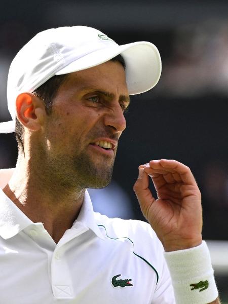 Novak Djokovic na final de Wimbledon em 2022 - Reuters