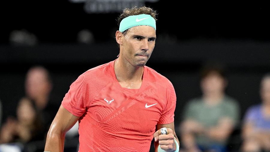 Rafael Nadal nas oitavas de final do ATP 250 de Brisbane em 2024