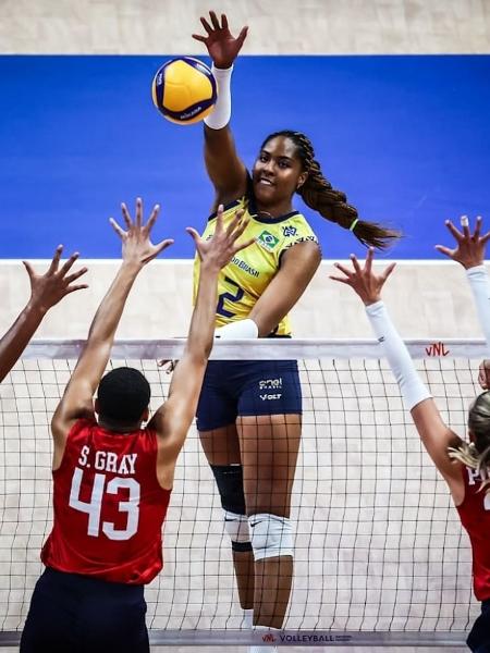Ana Cristina durante o duelo com os Estados Unidos, na Liga das Nações