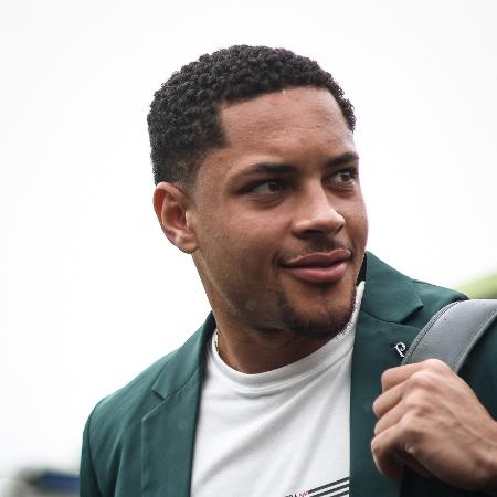 Vitor Roque, do Palmeiras, durante a viagem para o Mundial nos EUA - Divulgação/Palmeiras