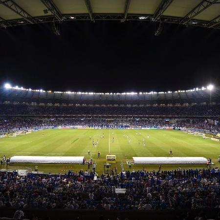 Estádio Mineirão em jogo do Cruzeiro