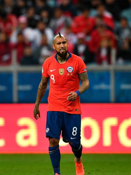 Arturo Vidal, jogador da seleção do Chile - Xinhua/Xin Yuewei
