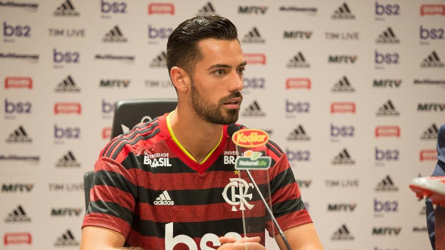 Espanhol Pablo Marí projetou partida contra o Internacional - Alexandre Vidal / Flamengo