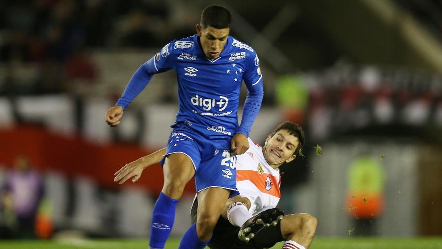 Partida contra o River Plate, pela Libertadores, foi a última participação de Romero com a camisa do Cruzeiro - REUTERS/Agustin Marcarian