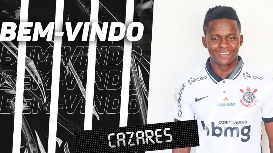 Corinthians anuncia contratação de Cazares - Reprodução/Twitter