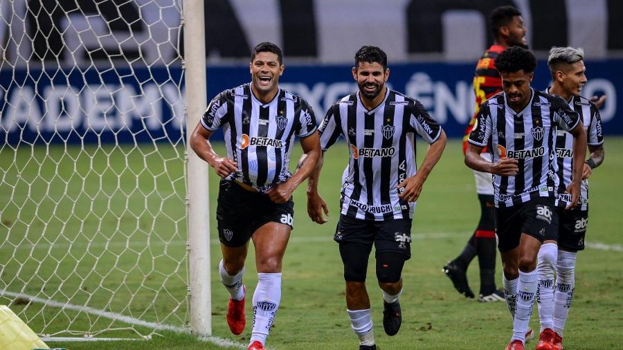 Hulk anunciou a gravidez da esposa depois de um gol e agora quer outro gol para comemorar o nascimento da filha - Agência I7/Mineirão